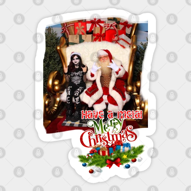 Have a Very Heavy Metal Christmas Sticker by silentrob668